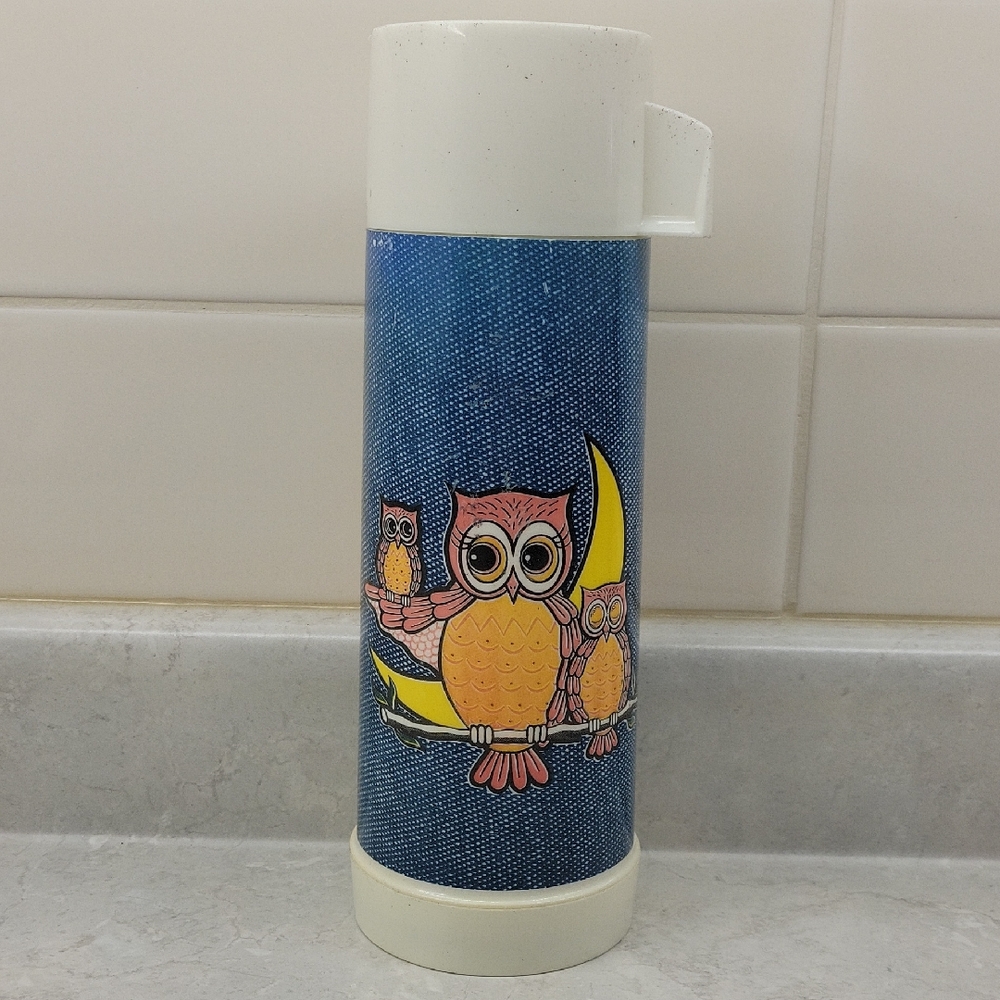 Aladdin Owl Thermos Vintage